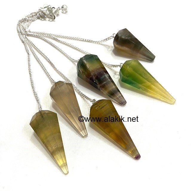 Picture of Multi Fluorite Faceted pendulum