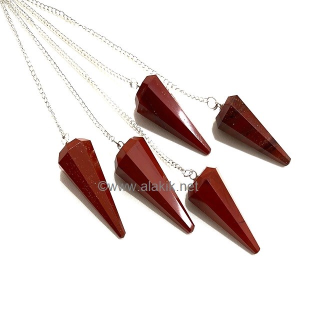 Picture of Red Jasper faceted pendulum