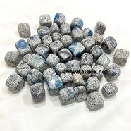 Show details for K2 Raindrop Azurite Tumble Stone Picture of K2 Raindrop Azurite Tumble Stone