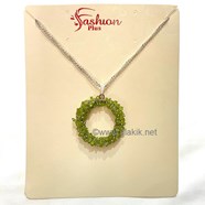Show details for Peridot Ring pendant with Chain Picture of Peridot Ring pendant with Chain