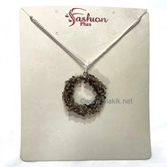 Show details for Smokey Quartz Ring pendant with Chain Picture of Smokey Quartz Ring pendant with Chain