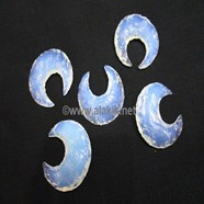 Show details for Opalite Flinted Crescent Moon Picture of Opalite Flinted Crescent Moon