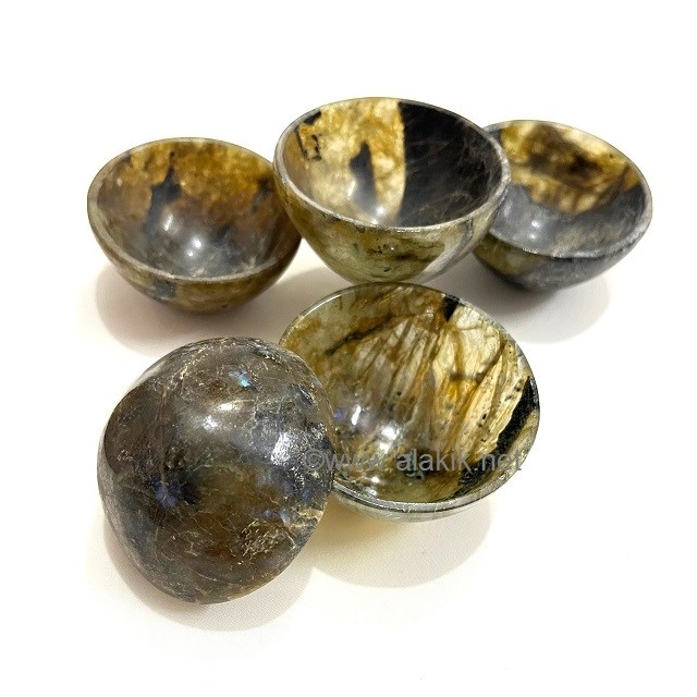 Picture of 2 inch labradorite Bowls