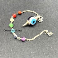 Picture of Evil Eye Ball Pendulum with Chakra Chain