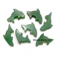 Show details for Green Aventurine Baby Dolphins Picture of Green Aventurine Baby Dolphins