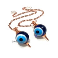 Show details for Rose Gold Evil Eye Ball Pendulum Picture of Rose Gold Evil Eye Ball Pendulum