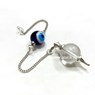 Picture of Crystal Quartz Ball Pendulum with Evil Eye Bead Chain, Picture 1
