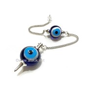 Show details for Evil Eye Ball Pendulum with Evil Eye Bead Chain Picture of Evil Eye Ball Pendulum with Evil Eye Bead Chain