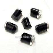 Show details for Black Tourmaline 3 Facet Heavy pendants Picture of Black Tourmaline 3 Facet Heavy pendants