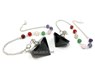 Picture of Black Tourmaline Conical Pendulums with Chakra chain, Picture 1