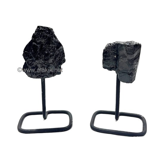 Picture of Black Tourmaline Chunks on Stand 