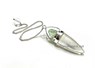 Picture of Crystal Quartz cone with Green Apophyllite Tips Pendulum, Picture 1