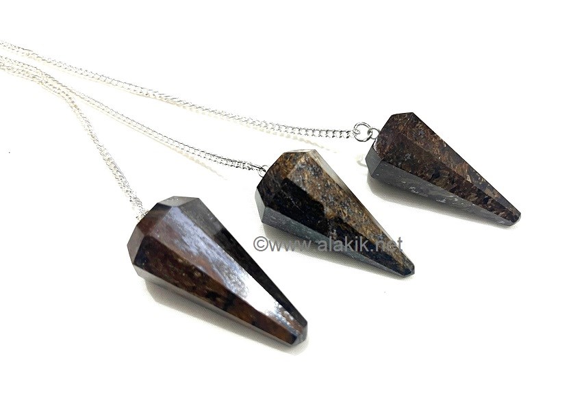 Picture of Bronzite Facetted Pendulum