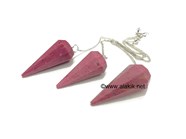 Picture of Pink Petrified Wood Facetted Pendulum