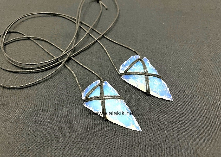 Picture of Opalite Tribal Arrowhead Necklace