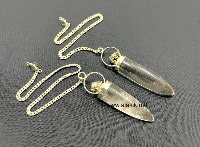 Picture of Crystal Bullet Pendulum with Sparkling Pyrite