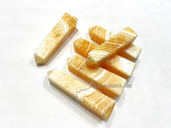 Picture of Banded Yellow Calcite Towers