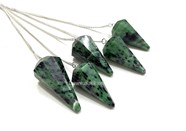 Show details for Ruby Zoisite Pendulums Picture of Ruby Zoisite Pendulums