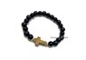 Picture of Black Obsidian with Tiger Eye Cross Bracelet, Picture 1
