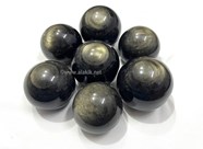 Show details for Golden Obsidian Balls Picture of Golden Obsidian Balls