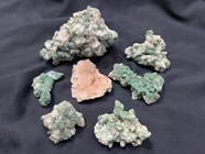 Show details for Green Heulandite 7pieces Lot Picture of Green Heulandite 7pieces Lot