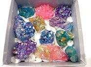 Show details for Multi Colour Angel Aura Quartz Specimen Box Picture of Multi Colour Angel Aura Quartz Specimen Box